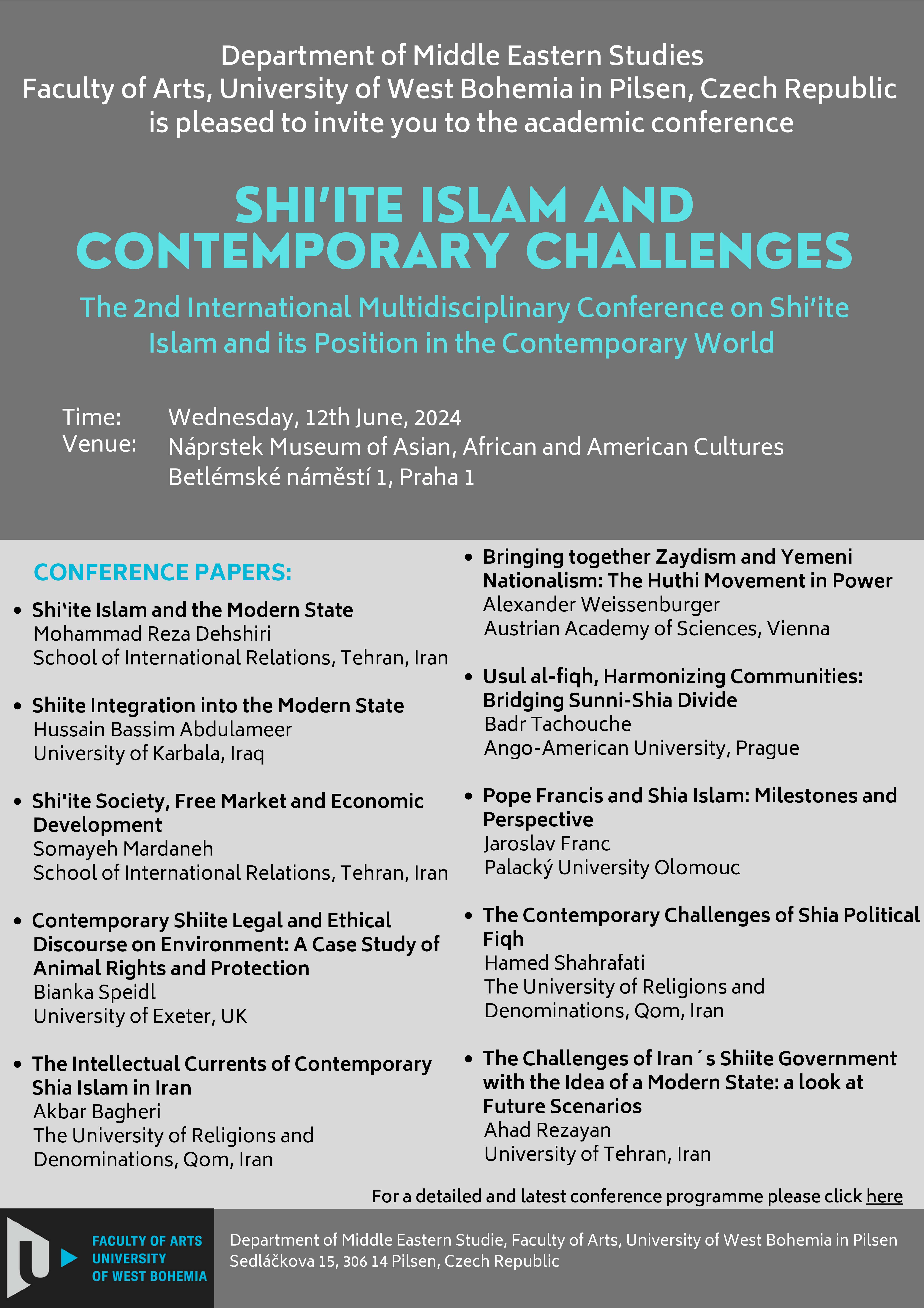 Conference Shia Islam 2024